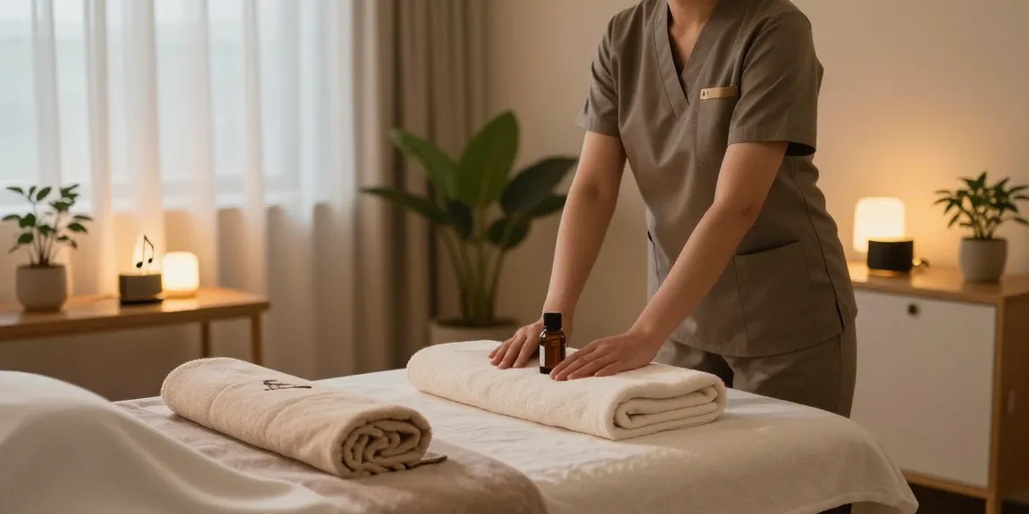 판교출장마사지 experience in a serene massage room with calming ambiance and essential oils.